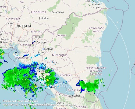 ⚠️Actualización

Una vaguada entre el noroeste del Mar Caribe y el Litoral Caribeño Nicaragüense,lluvias ligeras en zona: pacífico,norte, central y caribe, con probabilidad de lluvias fuertes y tormentas eléctricas por la tarde.

#Nicaragua
#PatriaBenditayLibre

<a href="/VivaNicaragua13/">Viva Nicaragua</a>