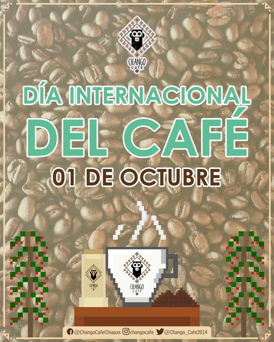 Chango_Cafe2014's tweet photo. 🌐☕🤎 Por la prosperidad de los agricultores y cultivos de café, por una economía circular y sustentabilidad en todo el proceso cafetero 🥳♻️🌱💱 Feliz #internationalcoffeeday 🐵☕ #ChangoCafé #elcafédeChiapas 🌄🐆
#GdlCafé #coffee #café #CafédeChiapas #coffeelovers #Chiapas https://t.co/sTA5its8vQ