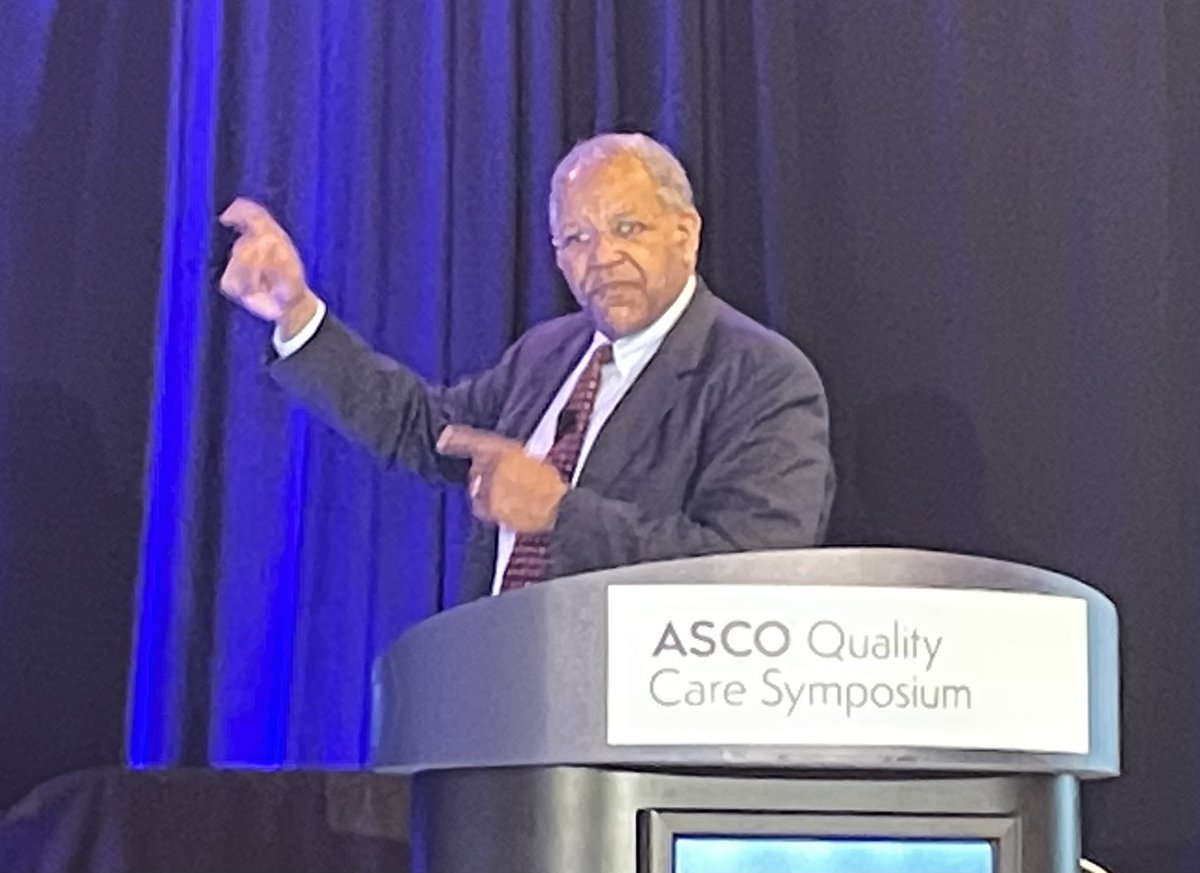 fumikochino's tweet photo. Dr @OtisBrawley receives the @ASCO #ASCOQLTY22 Joseph Simone Quality Care Award. 🙌 

“Of All the Forms of Inequality, Injustice in Health Is the Most Shocking and Inhuman” https://t.co/jH4AsgkeKo