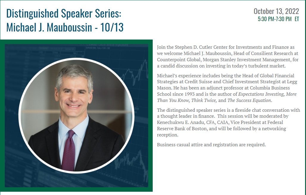 Boston tweeps - come join us on October 13th! <a href="/BabsonFinance/">Cutler Center at Babson College</a> <a href="/BabsonEship/">Babson Entrepreneurs</a> <a href="/babson/">Babson College</a> 
web.cvent.com/event/22bea5d2…