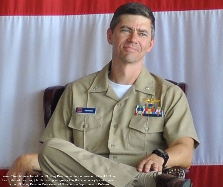 LukeMixonLA's tweet photo. 👋 Hey, I’m Luke Mixon—former fighter pilot, Naval Academy &amp; TOPGUN grad,  running for Senate in LA.

My opponent is @SenJohnKennedy, the only Senator running in ‘22 that voted to overturn the election.

🔄 Retweet &amp; follow if you’re ready to defend democracy &amp; defeat Kennedy. https://t.co/X25WNjOyC7