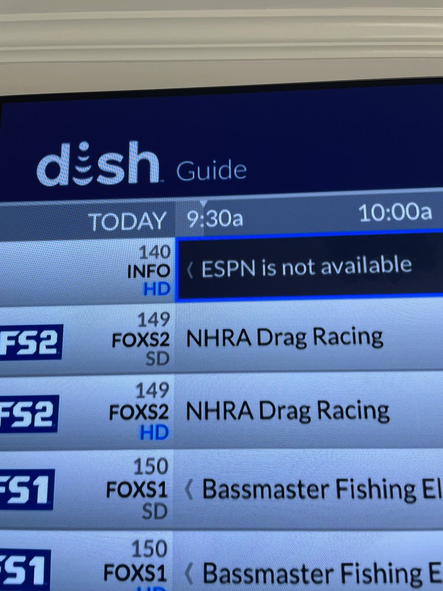 TrevamaeB's tweet photo. You greedy mother-f*ckers. #dishtv #espn https://t.co/iKA5252VQ4