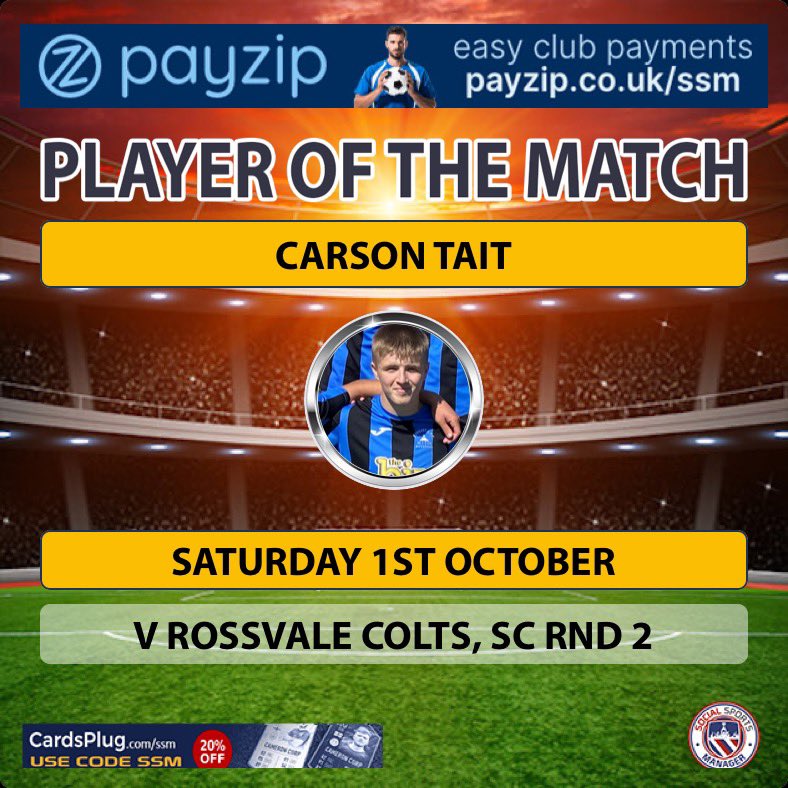 Today’s man of the match by far, defending great, for a boy so young the reading of the game is absolutely brilliant. Win tackles, drove forward tucked in when needed n had a great game. Very unlucky with the free kick too. Well done pal 👍🏼⚽️🔵⚫️