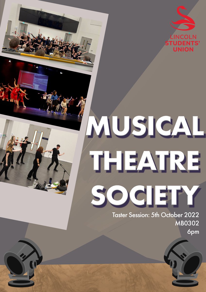 ULMusicals's tweet photo. Come on down to our taster session this Wednesday (5th October) at 6pm in MB0302!

It was wonderful meeting so many of you at the Societies Fayre and we can't wait to see you again at our taster session https://t.co/2nlLKcAkgc