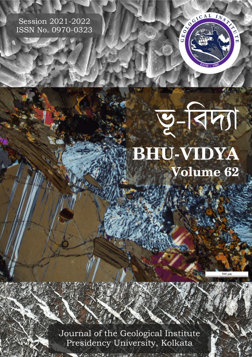 INDeep_earth's tweet photo. The annual journal of the Geological Institute, Bhu-Vidya, a yearly bilingual journal, is intended to help students venture, think and express beyond their classroom learning, on the very strength of the latter itself https://t.co/bxnfFmiART