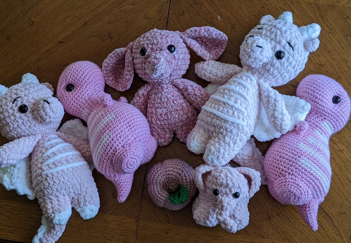 Crocheting keeps me sane. (And quite honestly, helps pay some bills! What do you do for your mental health? 
#handmade #handmadeonlongisland #giftshop #plushies #plushielife #SmallBusinessSaturday