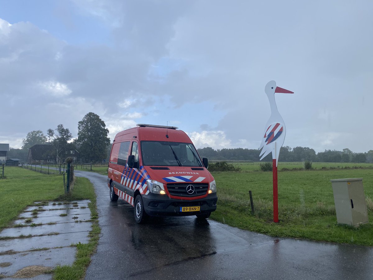 Onze Brandweer-ooievaar is uitgevlogen naar Joost en Anke Gerritsen. Gefeliciteerd met de geboorte van Joshua!
