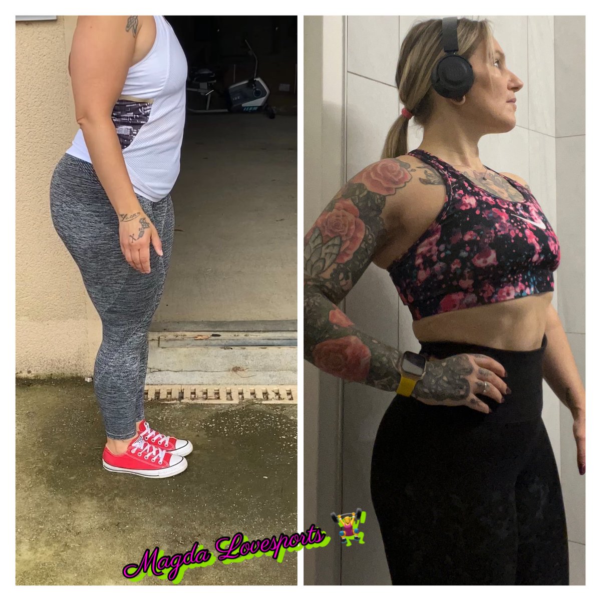 MAYAS15's tweet photo. ✨ Mon #before #after du jour. #training matinale à 6h du matin 💪🏼 #fit #fitmom #fitmum #musculation #body #bodytransformation #noexcuses #ripped #shred #strong #strongwoman #love #tattoo #tatouage #sunform #beforeafter #prepa #competitions #wellness #sportmodel #muscle #workout https://t.co/R9L5WulM2R
