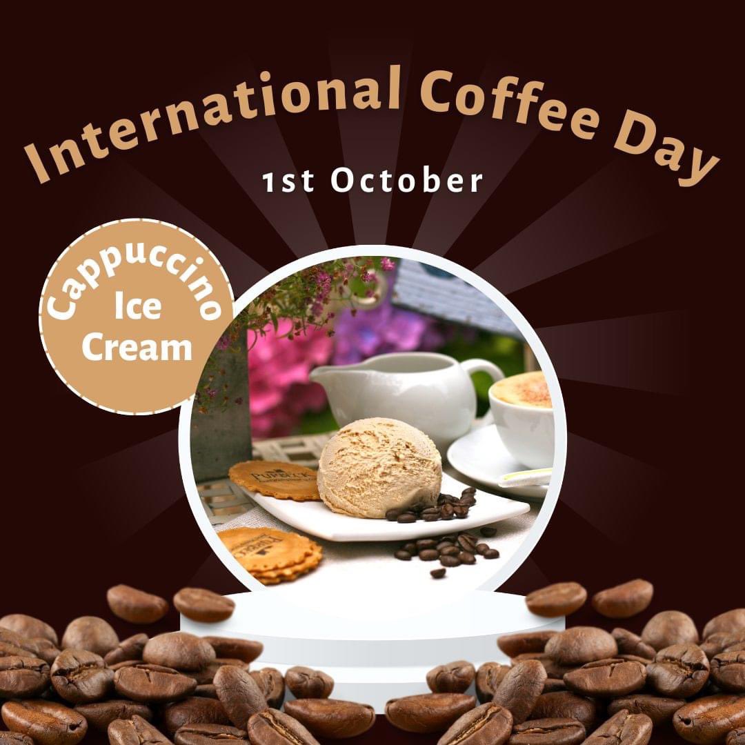 Today is International Coffee Day, celebrate in Purbeck style with a Cappuccino Ice Cream.
#coffee #icecream #internationalcoffeeday #cappuccino