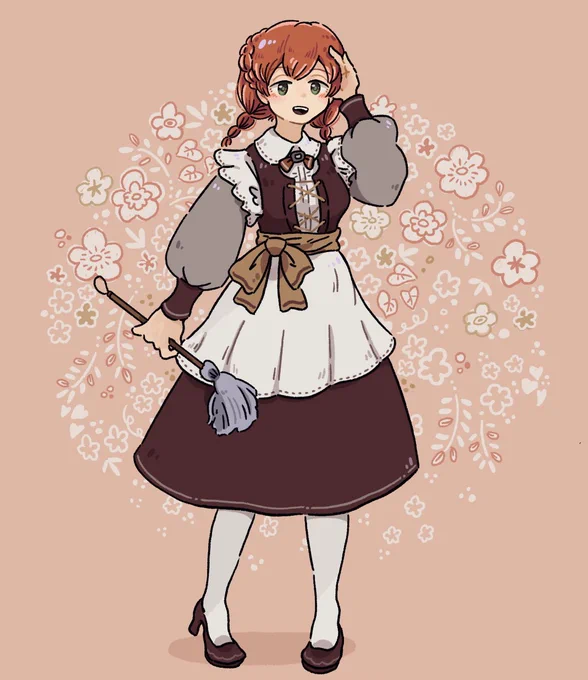 秋仕様のメイドさん#イラスト #illustration 