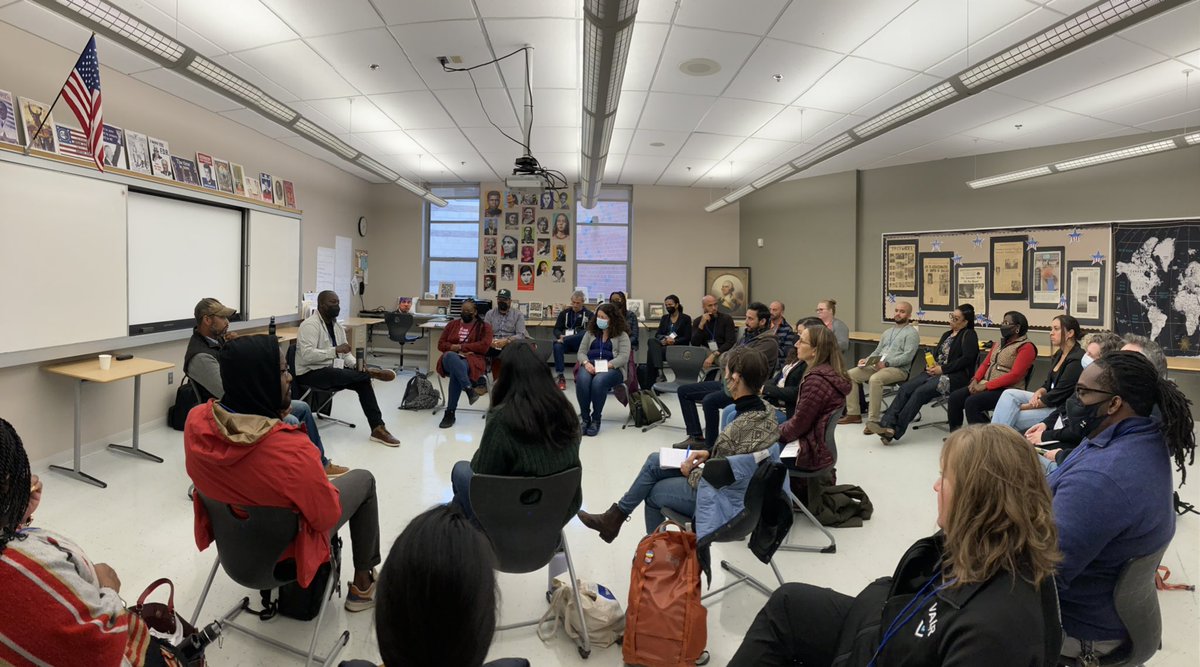 mariljones's tweet photo. When you realize that you’re part of an oppressive system, ask what is the behavioral change you will name to test the difference it makes. Then walk it out everyday! @turahndorsey and @MaddBlackProf taking systems change @ #DLBoston! https://t.co/82VZPoF7O2