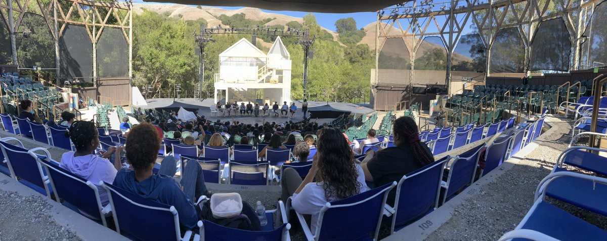 Planetecorap's tweet photo. Thanks to Cal Shakes for hosting #BayArea #students yesterday & their Q&A after their amazing performance of #lear set in 1969 Bay Area. Another tragedy was seeing that #straws are not needed for juice boxes. #calshakes #Shakespeare #drama #plasticpollution #strawssuck #nature https://t.co/ZjNmOFrmnw