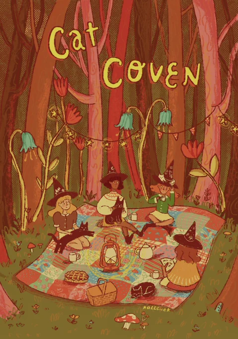 the Cat Coven - a place to have picnics with your cat and read in the forest 