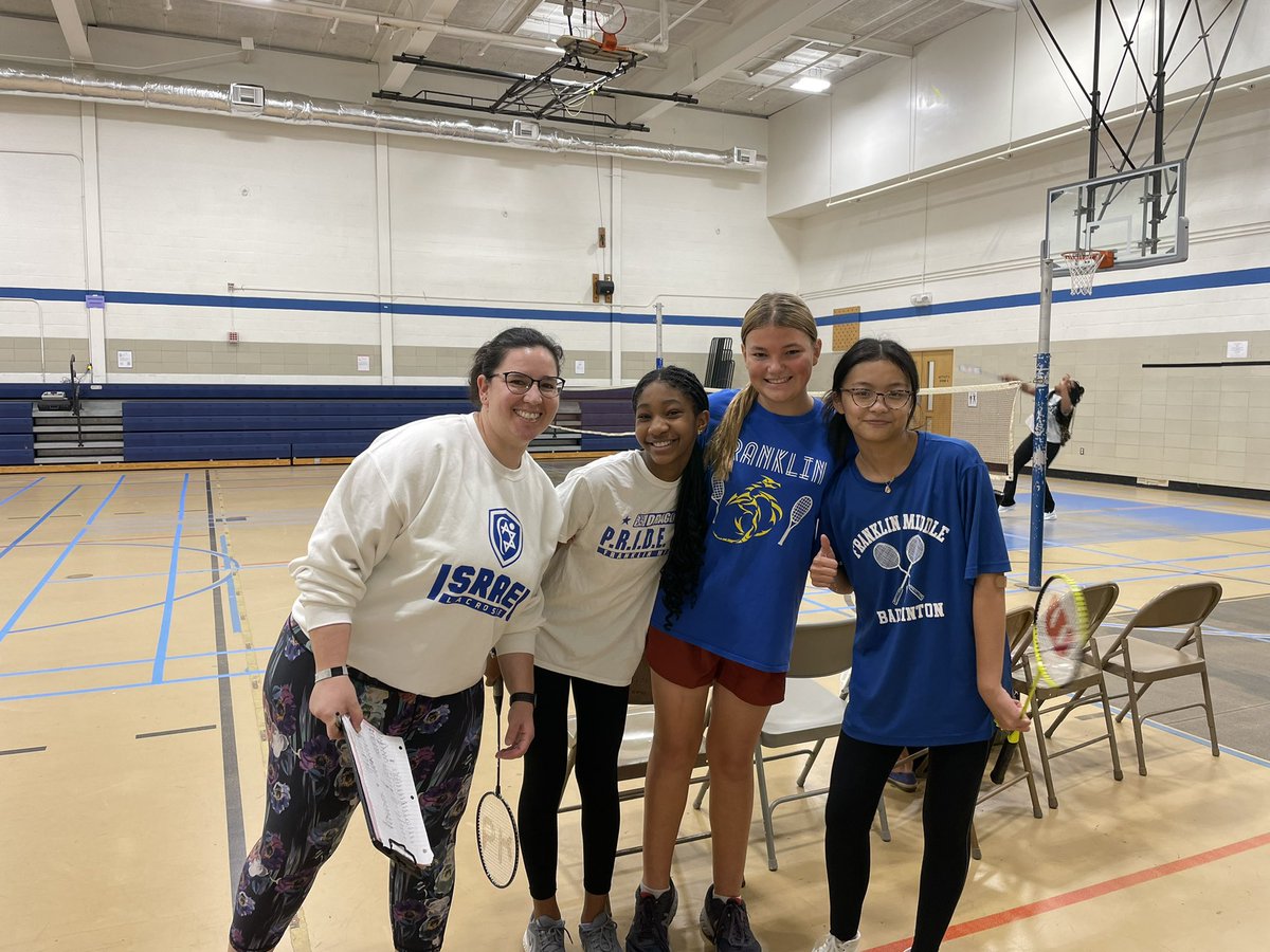 Fschrader1's tweet photo. Badminton Play Day in action! Thank you to all teams and coaches for a great time and show of sportsmanship! #Prideinourhome @SchifferB @FMS_BCPS @cgee_theAP @BCPSAthletics 🏸 https://t.co/kOmYj95cSU