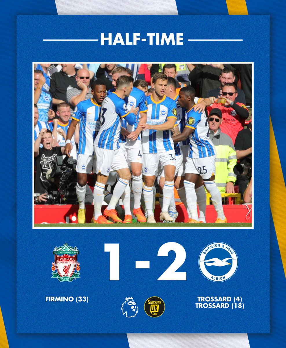 OfficialBHAFC's tweet photo. HT: A breathless first half! 😮‍💨

[1-2] 📲 https://t.co/S3j1TIvOB3 // #BHAFC 🔵⚪️ https://t.co/KDZ0EOvC6H