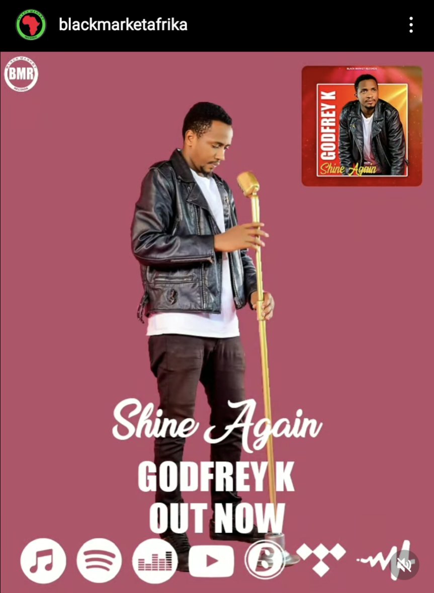 blackmarket247's tweet photo. #GodfreyK and his new song #ShineAgain has music fans across the music landscape dancing and feeling his positive vibe. Your comments, likes, and shares we appreciate you. π― ππΏ https://t.co/lkagY5poP2 https://t.co/NgKxEsymwR