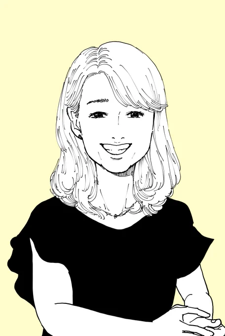 一日一美人、100日チャレンジ29日目。今日はDJナレーターの秀島史香さん。模写です。つい先日、ピストン西沢さんのgroove lineが終わってしまうと聞いて仕事中ずっと聞いてたな〜と‥この2人のコンビが大好きでした!!!HMVにも観に行きましたw#一日一美人#100日チャレンジ 
