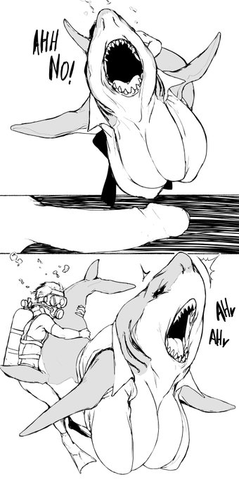 Gorgeous MILF cartoon of the sea
デカ顎ミルフの漫画
(2/2) 