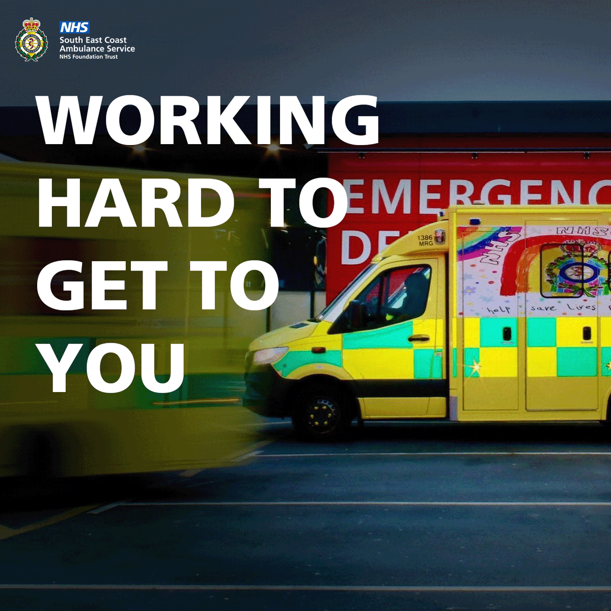SECAmbulance's tweet photo. Whatever you're up to tonight, please stay safe and keep 999 for emergencies. Help and advice is also available by calling 111 or by visiting https://t.co/ljoQEV7QsV. #HelpUsHelpYou as our staff work hard to help everyone who needs us https://t.co/dskHMI4MgY