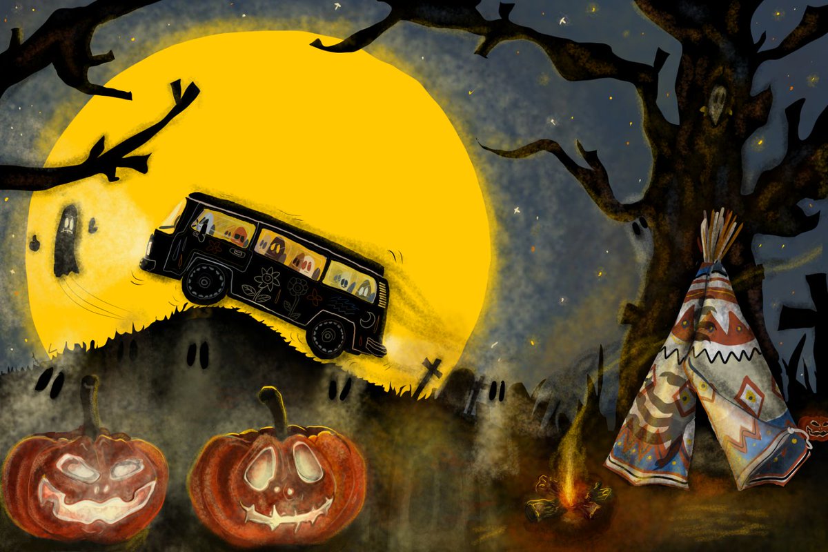 "Uncharted Territory"

A 1 of 1 FreeSpirit Halloween edition. 

Who inhabits the tent with the freshly lit fire?? Take a trip with the Spirits on their Spooky Joy Ride through uncharted territory. What horrors will they encounter.
#Halloween
#spookymonth
#horror