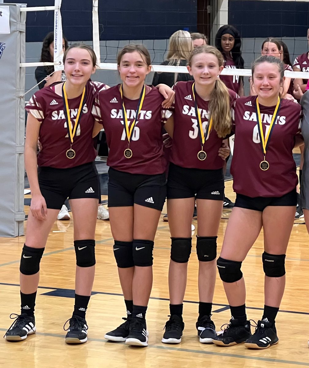 Congratulations to Malory Houts, Marlee Whatley, Aslyn Baldus, and Ava Taylor for being selected to the St. Clair County 7th Grade Volleyball All County Team! #gosaints <a href="/sccboe/">St. Clair County Schools</a> <a href="/dgaribay/">Danna valentina Izquierdo garibay</a> <a href="/jmoneyAP/">Josh Money</a> <a href="/Burns_StClair/">Justin Burns</a>