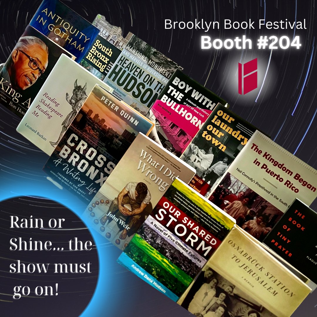 FordhamPress's tweet photo. 📚Stop by @FordhamPress Booth #204 at the Brooklyn Book Festival tomorrow, Sunday, October 2,  from 10 AM to 6PM! #Book Signings throughout the day!🖋️ 📙  📖 30% OFF all book 👉https://t.co/XkCqVKRKUM 
@BKBF @FNachbaur @Kateonich @paquinn47 @s_azzarone @AlvinEng8 @newbrooklyn https://t.co/1N9jrG0TxS