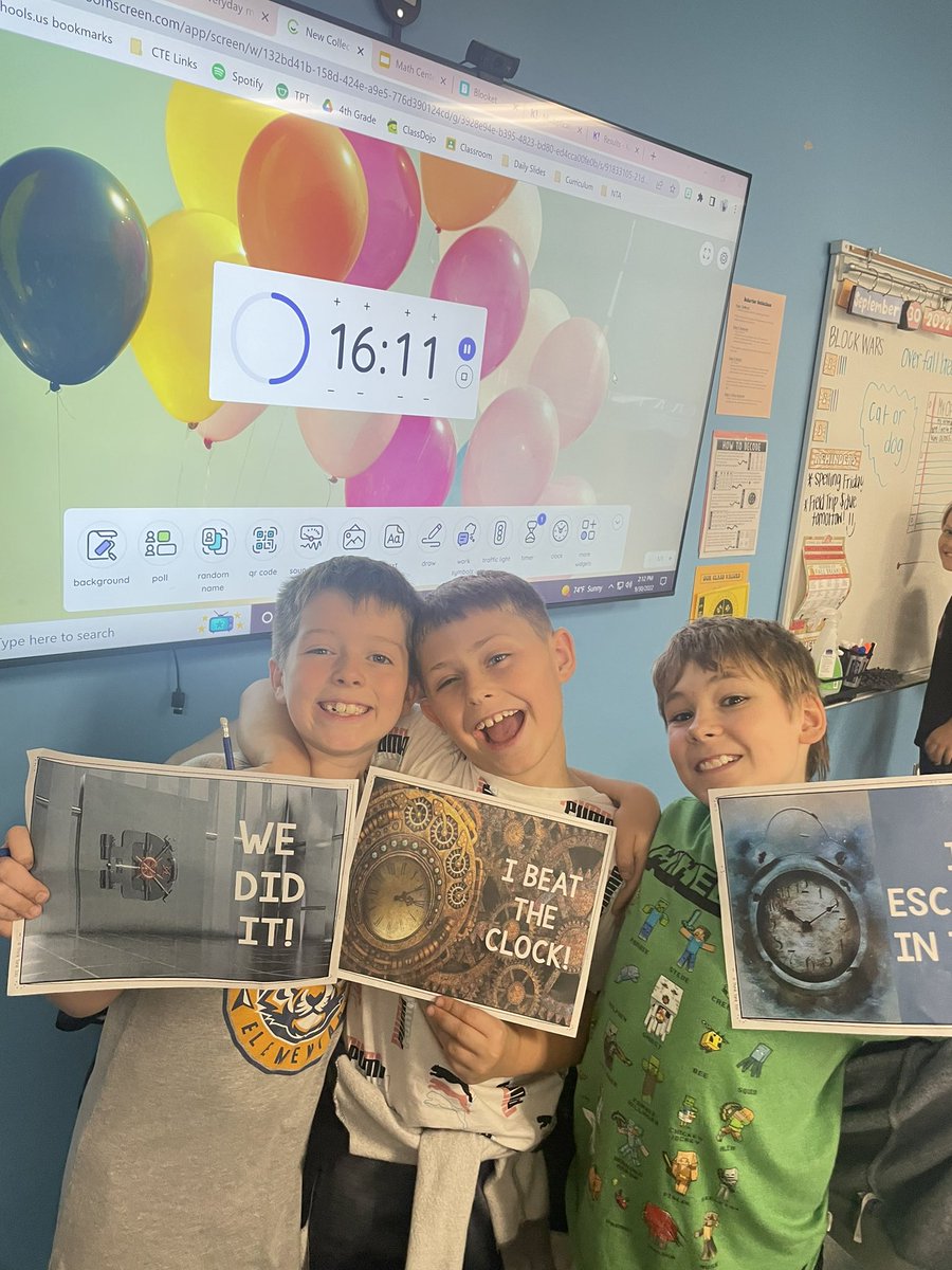 Wrapped up our unit by completing an escape room! Everyone was able to escape!! 🏅 <a href="/ctetigers/">Cumberland Trace ES</a>