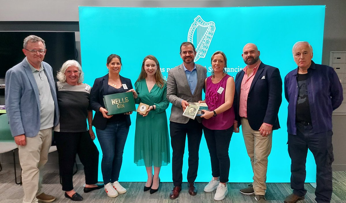 HWest2022's tweet photo. What a wonderful welcome at @IrelandinSF to mark the start of #HWest22.  Thank you to Consul General Mícheál Smith for the warm welcome and to Fintan O'Toole for inspiring words. Here's to a great weekend! https://t.co/0jzP8HxLwz