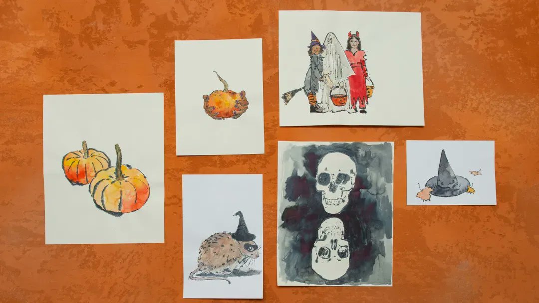 creativebug's tweet photo. #artober starts today on Creativebug! With a different drawing prompt every day, Artist Extraordinaire @cceruti shows you everything she knows about blotted line monoprinting. It's a simple technique with fun &amp; unpredictable results! https://t.co/CPOPJlPqlI https://t.co/wchVDpbCyN