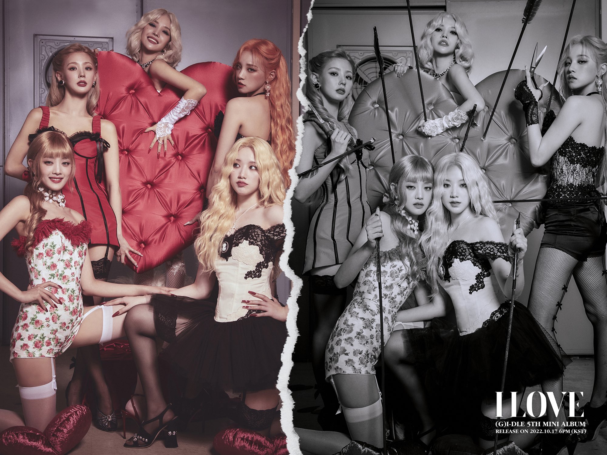 (G)I-DLE gidle アルバム I LOVE Act 未開封 ポスター② G)I-DLE】I love: 5th Mini Album発売記念タワーレコード限定