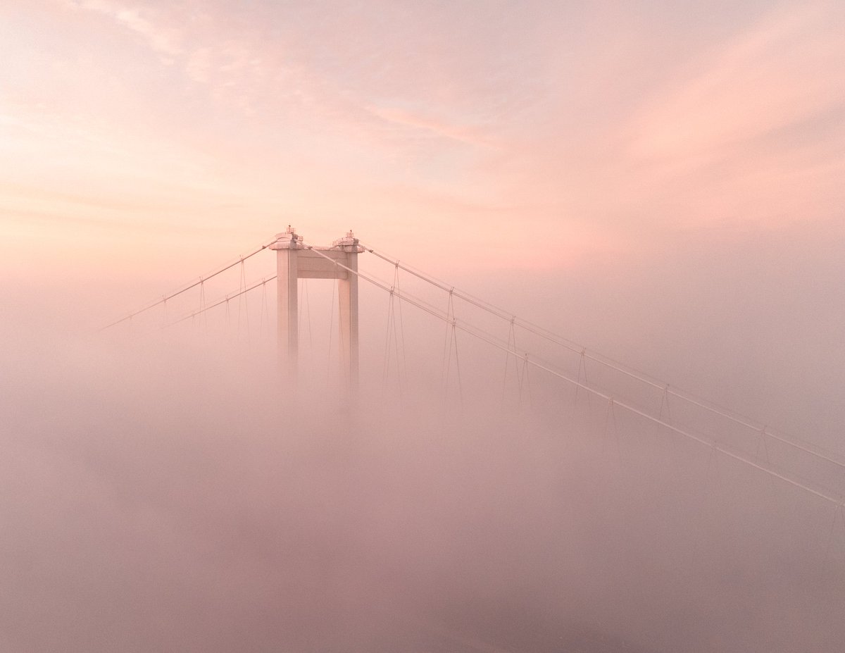 Second (and probably final) pass at this shot. Sharpened and defined the towers and brought out some more of the early morning pastel hues. I did try softening the sky to isolate the towers even more but that didn't really work.

Editing is sometimes the most fun bit.