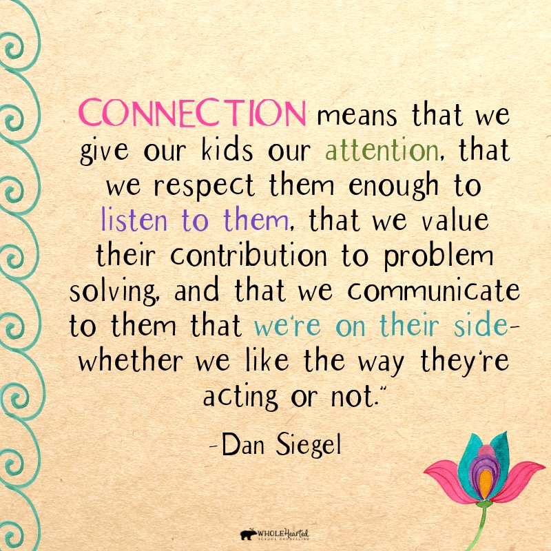 WholeHeartedSC's tweet photo. Love this from @DrDanSiegel on connection. #raisingkids https://t.co/RphRENR0CD