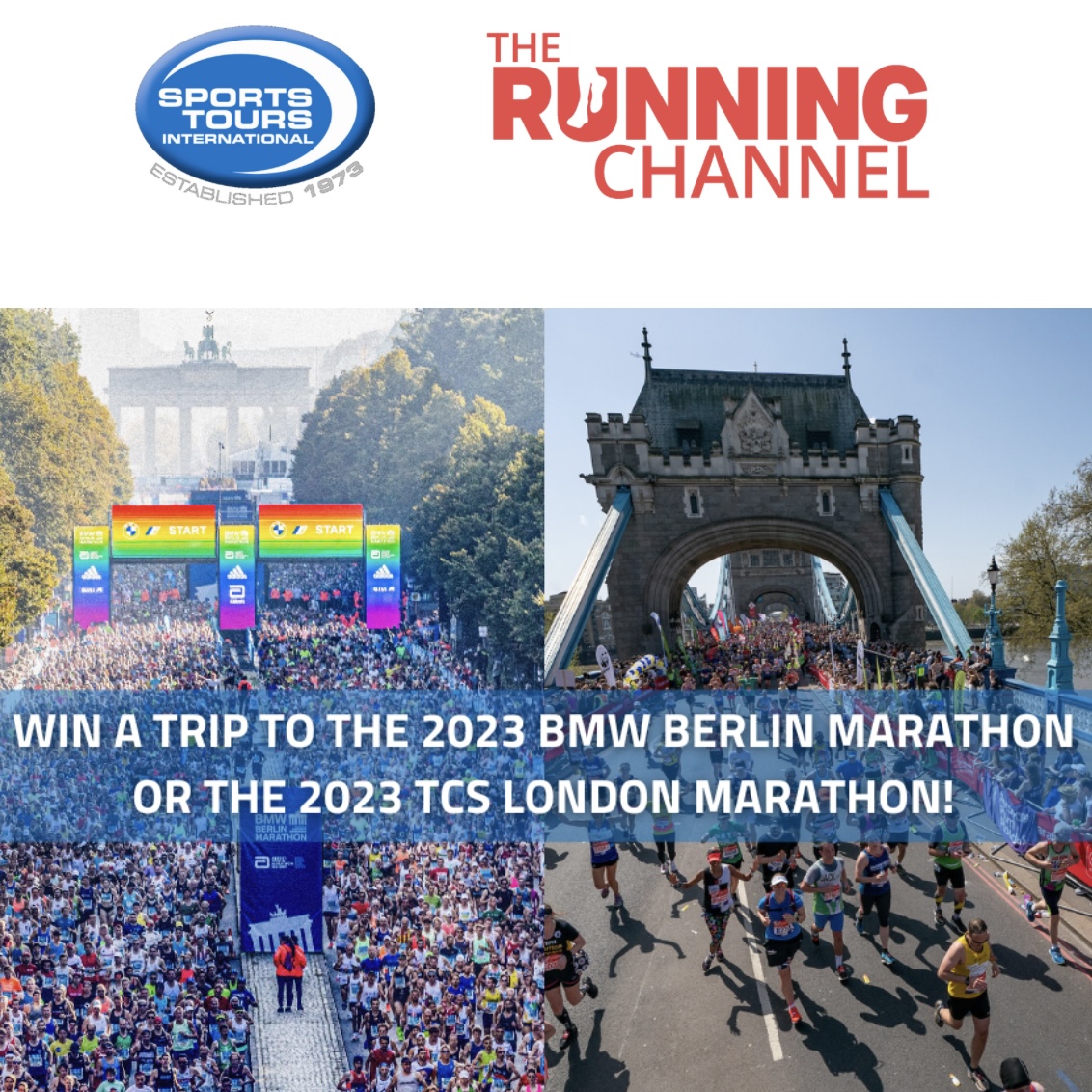runningchannel's tweet photo. 🇩🇪 Our biggest EVER giveaway 🇬🇧

We have teamed up with @sportstoursint to giveaway a chance to run one of the two most coveted marathons in the world!

✍️ Follow the link below and enter the draw
https://t.co/ygOOJzLglC

#londonmarathon #berlinmarathon https://t.co/GdJFfj7EKG