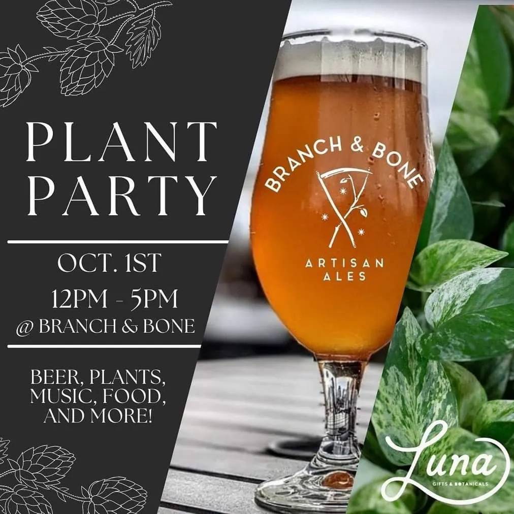 BranchAndBone's tweet image. 🍺🌿Today's the day!🍻🌿

Our parking lot Plant Party with @luna_gifts , various vendors, raffles, food from @dirtymacsft , and live DJ Bob Lobster!

Pardon the construction but there is public street parking right outside of our building and along the neighborhood roads.