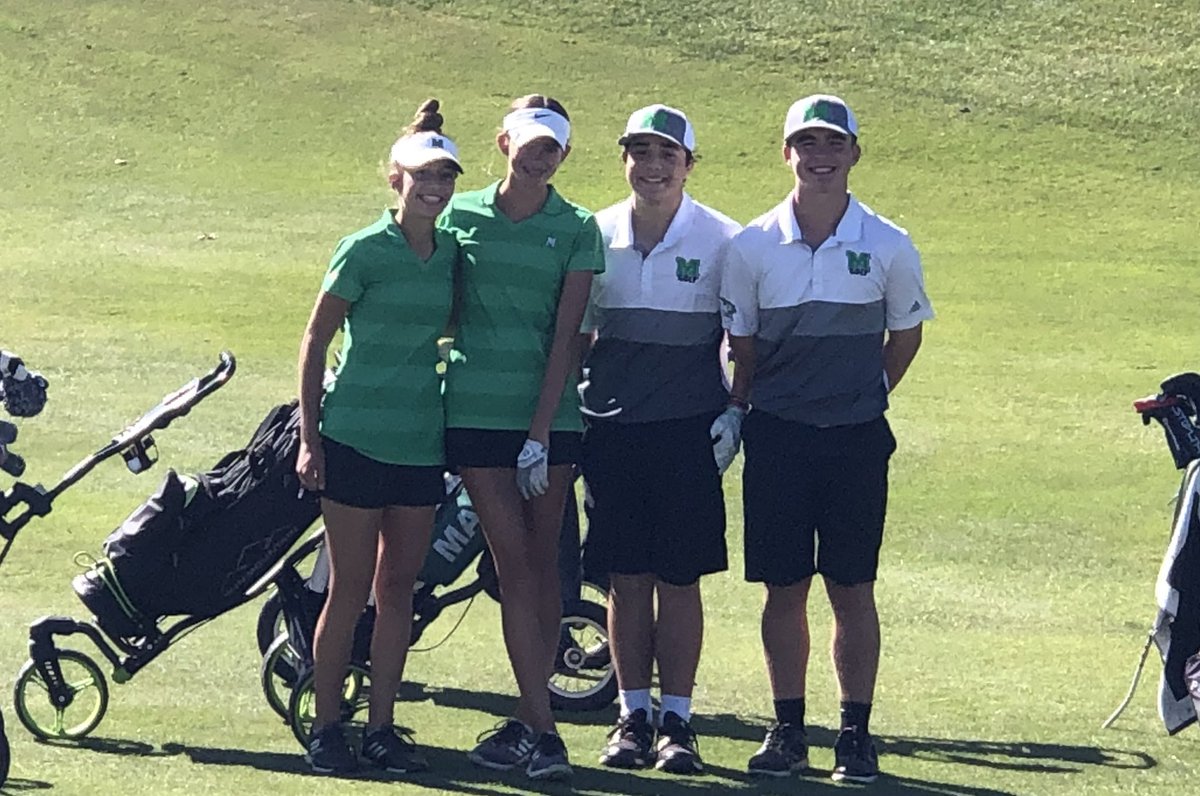 andria_schrock's tweet photo. The first White Rose 2.0 for Mason boys and girls JV golf teams was a SUCCESS!!! So much fun watching teammates begin new friendships, share laughs, and play some good golf on top of it!! 💚🤍 big thank you to the parents, Coach Maddie and The Grizzly for help making it happen! https://t.co/rHM52KaWbd