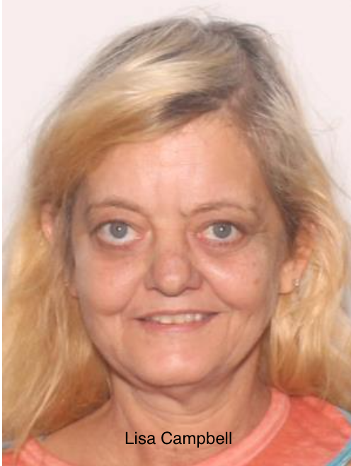 PascoSheriff's tweet photo. The Murano was driven by Lisa Campbell, 56. Campbell is 5 ft tall, around 150 lbs, blonde hair/blue eyes. If you have info on Capuano’s/Campbell’s whereabouts, call Pasco Sheriff’s Non-Emergency Line at 727-847-8102, opt 7, or report tips online at https://t.co/mHgdga9pUq. (2/2) https://t.co/cWKdxBRvME