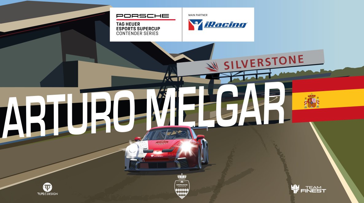 MonacoEsports's tweet image. Second race for our SimRacer @ArturoMelgar in these 2023 Porsche TAG Heuer Esports Supercup Contender Series #2 in Silverstone 🇬🇧🏆🏎️ ! #DagheMonaco 🇲🇨 #GoFinest