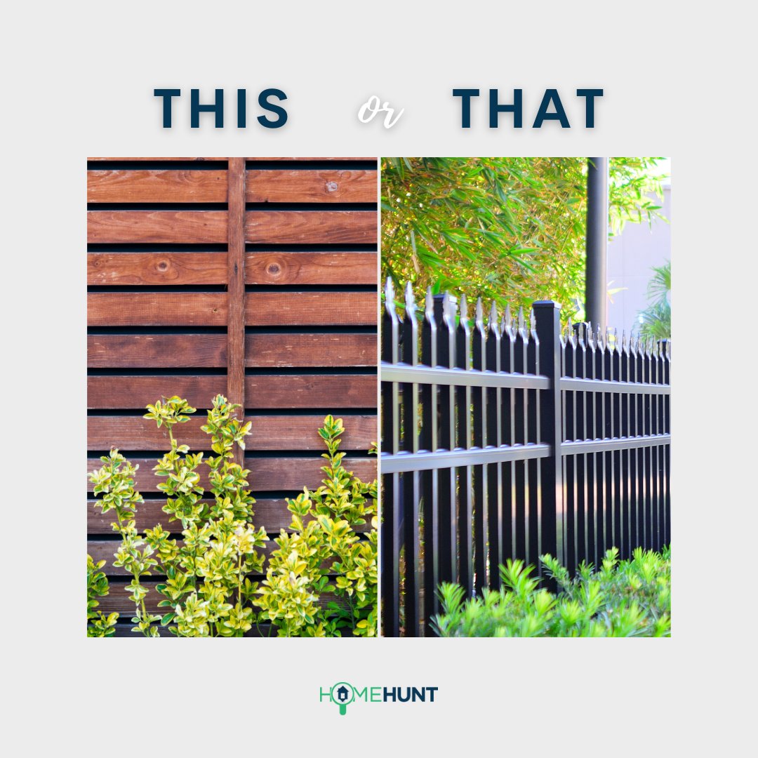 beahomehunter's tweet photo. Which fence type better suits your home, wood or metal?
#homehunt #homehunters #homehunting #beahomehunter #homeowner #fence #backyard #backyardfence #metalfence #woodenfence #privacy #privacyfence #thisorthat #backyardgoals #dreambackyard #realestate #homedecor #homegoals https://t.co/6JLlHp84yF