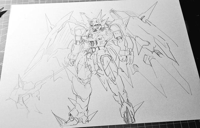 たまには羽生えた奴描きたい 