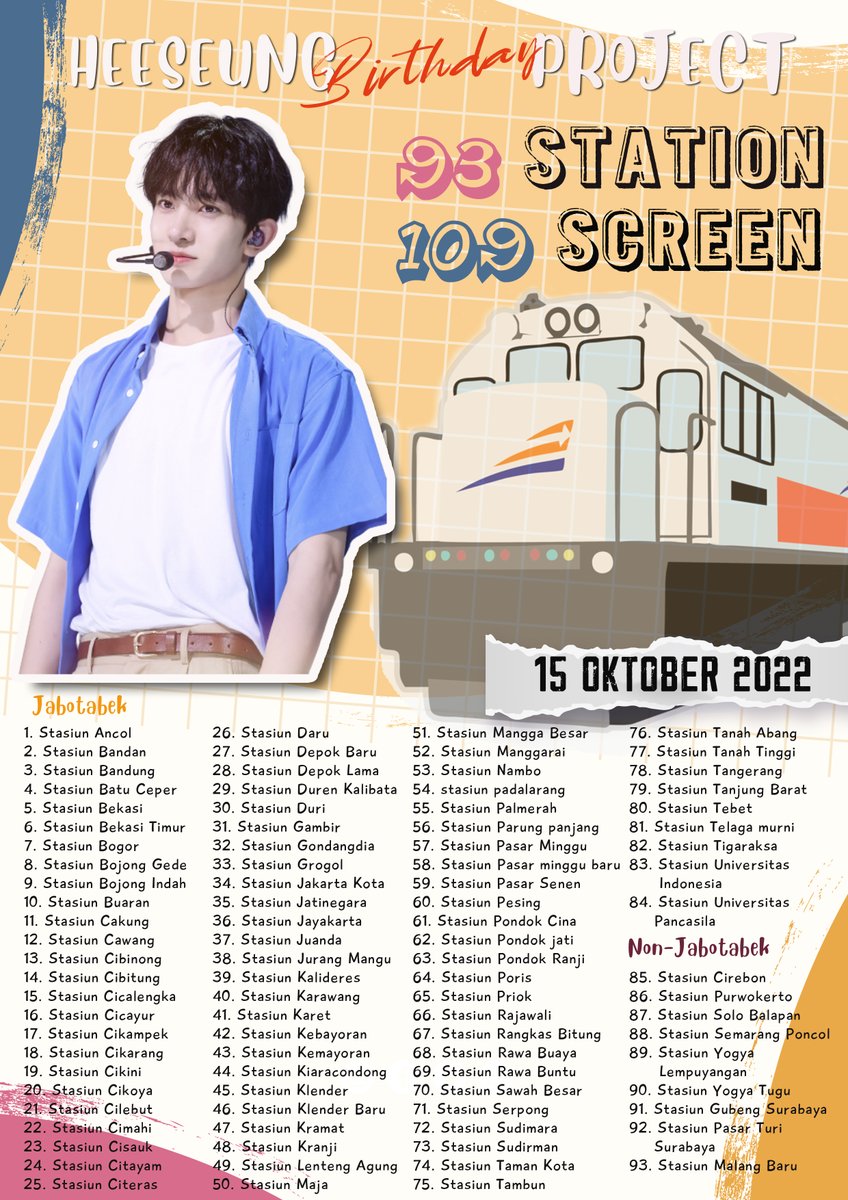 LEEHEESEUNG_INA's tweet photo. [💫] HEEDAY'22
              LEE HEESEUNG
B'Day ADs Project in Indonesia 
                     
                      — PART 3 —
📅 : 15 October 2022
📍   : 93 Station Se-JAWA 

We Love You in Every Universe❣️

#STARingHEESEUNG #HEESEUNG #희승 #ヒスン #李羲承 @ENHYPEN_members https://t.co/Wlacy6wqdg