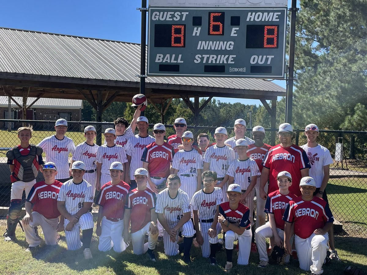 raymaurer's tweet photo. Could not end any better !!!  I love these young men, so happy to be a part of baseball @HebronChurch https://t.co/FBZctuIvVx
