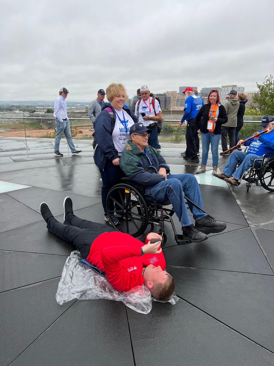 SDAmLegion's tweet photo. First stop: Air Force Memorial

Midwest Honor Flight

#sdlegionserving
#MWHFMission13
#MidwestHonorFlight https://t.co/qMc66ylV0I