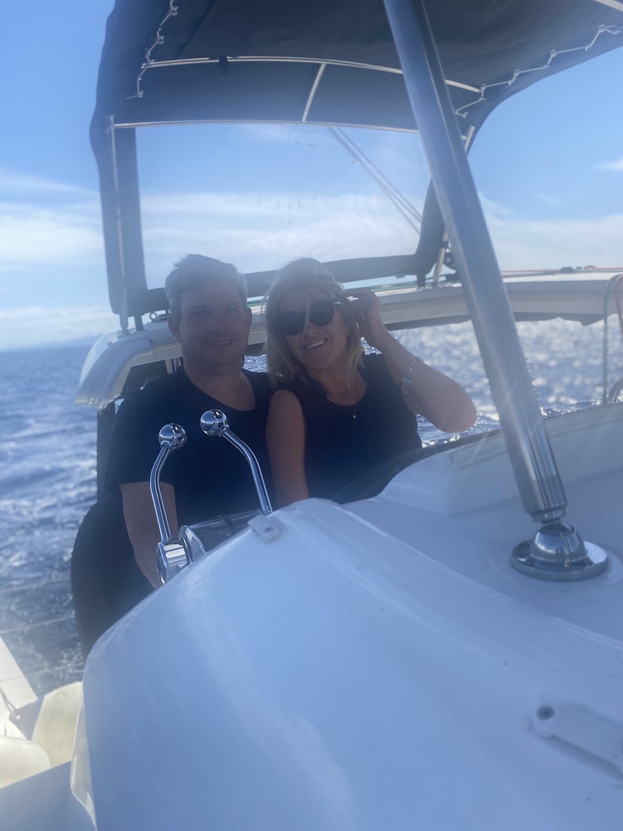 helbelcampbel's tweet photo. Thank you Croatia. You have been a dream to sail. Great company. Lucky with the weather and now a convert to Posip wine. Never has a boat been more aptly named #liquidspirit #catamaran #croatiasailing https://t.co/l4VravUBsk