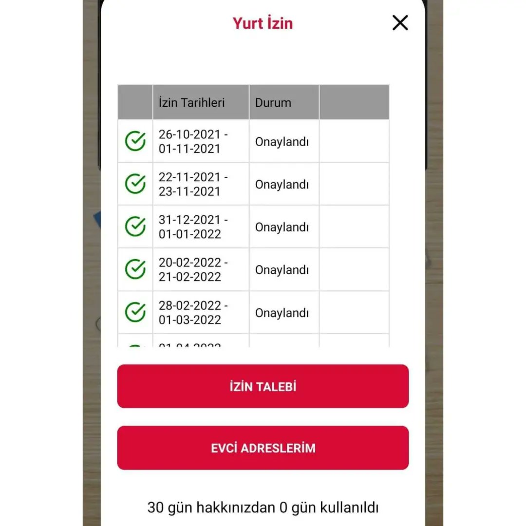 EbyuGiller's tweet photo. Resmi bir açıklama henüz yapılmadı fakat izin almak isteyen öğrenciler bu ekran ile karşılaşıyor. Sistemsel bir hata olabileceği söyleniyor. https://t.co/IeHc68B0Pv