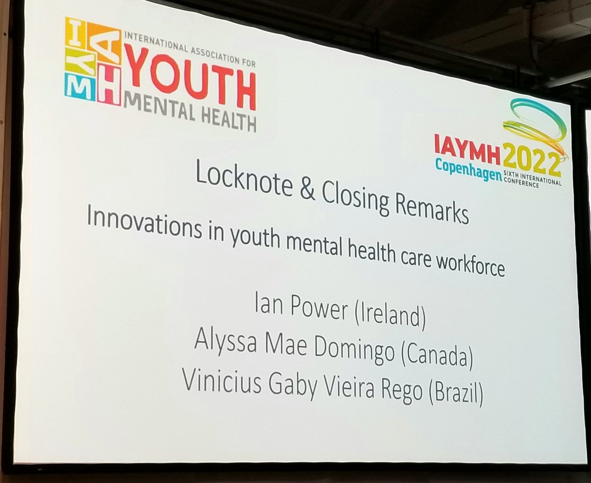 We are now starting our Locknote & Closing Remarks! The final session of #iaymh2022 #Reimagining