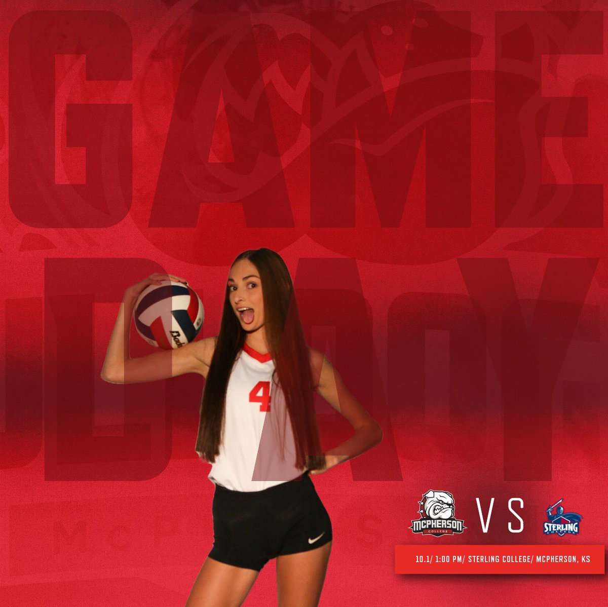 MacCollegeVB's tweet photo. Second match of conference today‼️ Come out to the Sports Center to support 👀 ‼️🤪
🆚 Sterling  
⏰JV- 11:00AM
⏰Varsity- 1:00PM
📍McPherson, KS 
📊 https://t.co/hjOXZ8VOtW
📺 https://t.co/bdiqKSmIbn
🎟 https://t.co/L8mqZR8ocV

#BulldogPride https://t.co/lb104XaEwP