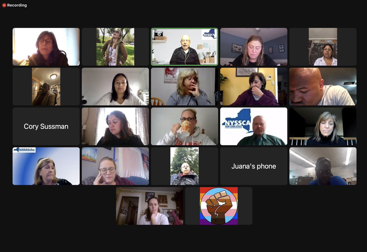 NYSSCAtweets's tweet photo. October Board Meeting in progress: conference updates (make sure you are registered!) and many exciting experiences in the works! Stay tuned! #nysscachat #nyscca #schoolcounselors https://t.co/OI9KdbBFYD