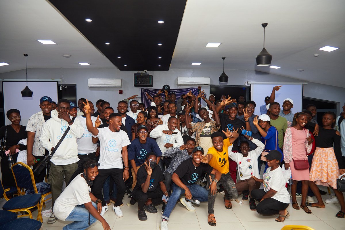 DefiLord7's tweet photo. An awesome experience in Lagos, Nigeria at 
#CUDOSLagosMeetup
@CUDOS_
Thanks everyone that showed up in person and virtually!
Thanks @daria @OllieGilbey
@ubong_ephraim @Mrbitee https://t.co/7FSzg0oj1F