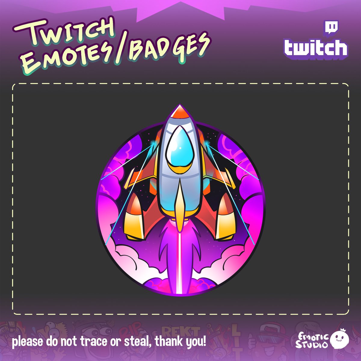 emoticstudio's tweet photo. Order Completed by #akalankastudios on #fiverr #twitchsub #twitchsubbadges #twitch #Rockets #space #emotic #emoticstd #emoticstudio https://t.co/POR6aci3RZ
