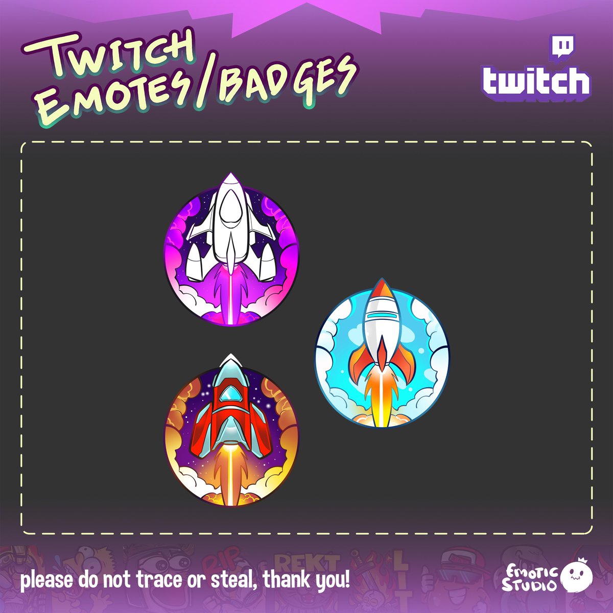 emoticstudio's tweet photo. Order Completed by #akalankastudios on #fiverr #twitchsub #twitchsubbadges #twitch #Rockets #space #emotic #emoticstd #emoticstudio https://t.co/POR6aci3RZ